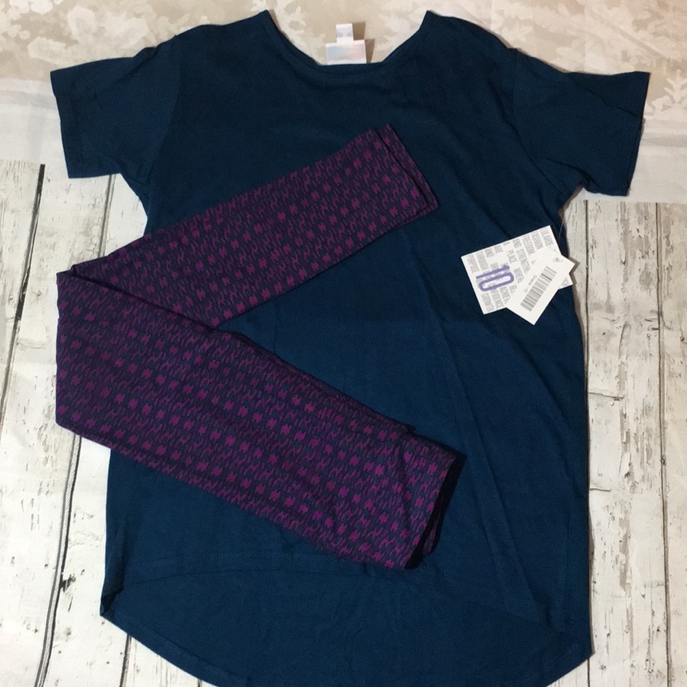 LulaRoe Gracie and kids L/XL leggings